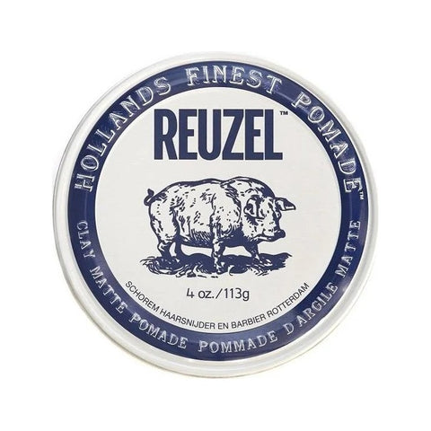 Reuzel Clay Matte Pomade | Stærkt hold & mat finish