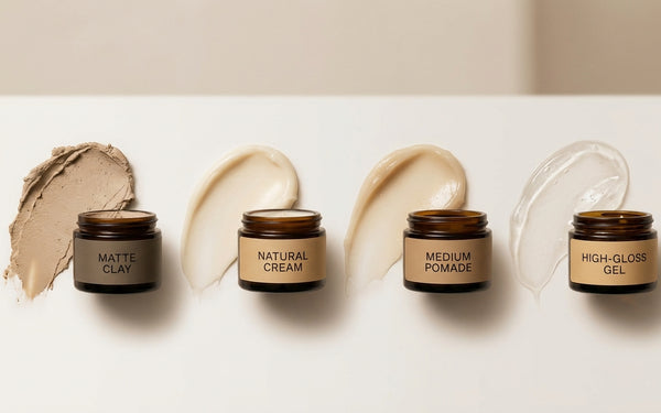 Hold en finish niveaus van haarstyling producten