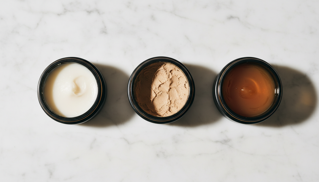 Wax clay en pomade naast elkaar vergeleken