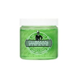 Ed. Pinaud Clubman Light Hold Pomade, frontbillede af grøn krukke med hvidt låg