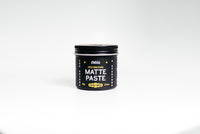 O'Douds Matte Paste - vooraanzicht zwarte pot met gele letters en deksel