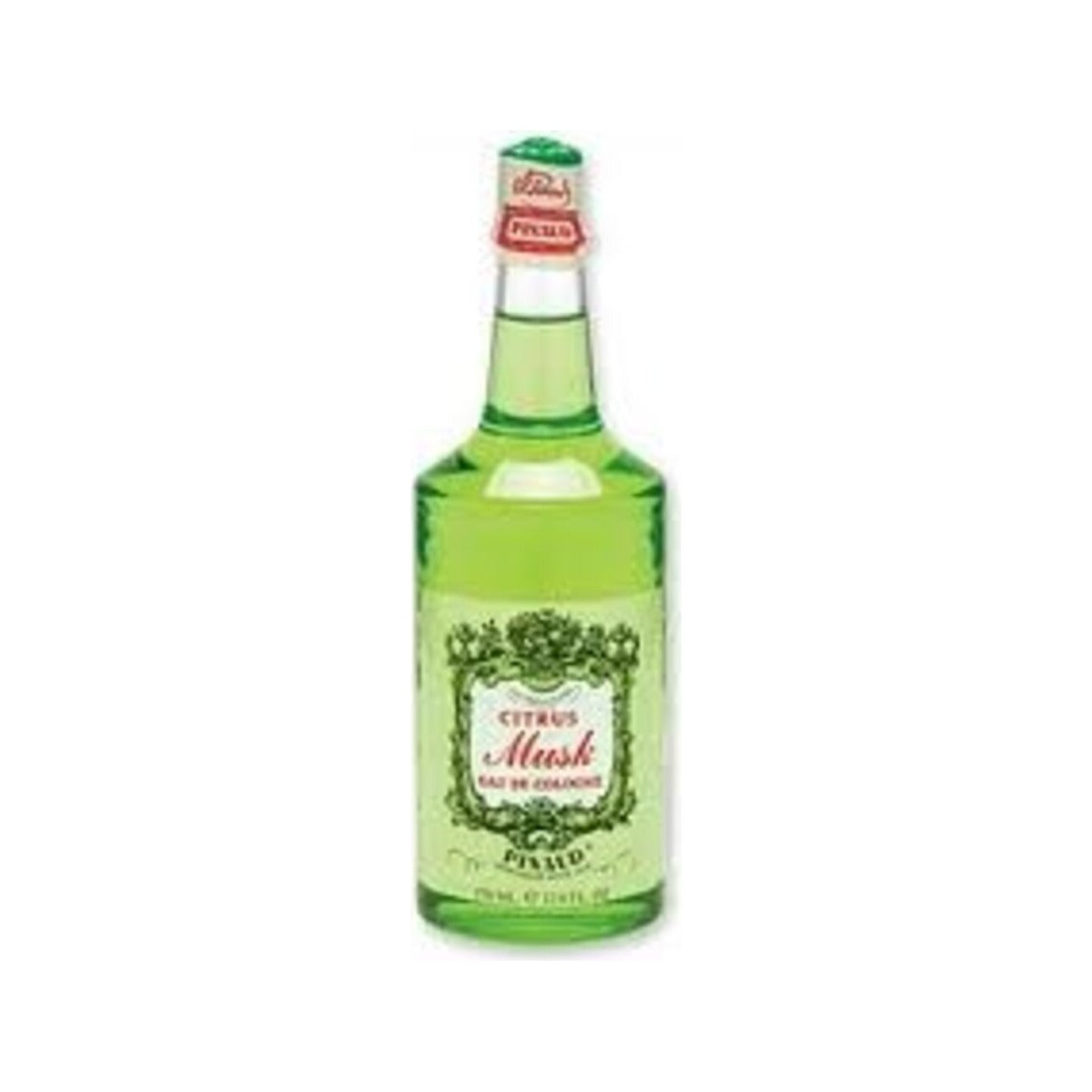 Ed. Pinaud Eau de Cologne - frontbillede af grøn flaske Citrus Musk på hvid baggrund