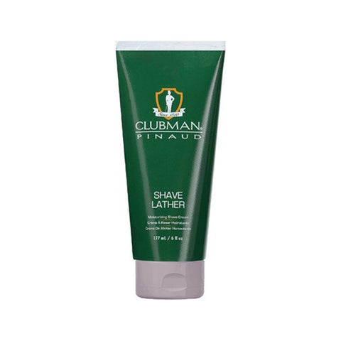 Ed. Pinaud Clubman Shave Lather - vooraanzicht groene scheertube met witte dop