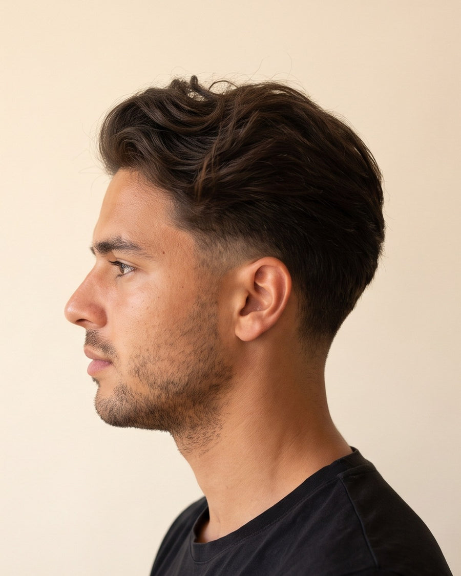 Blowout taper: fra siden
