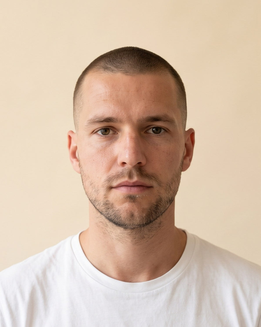 Buzz cut: forfra