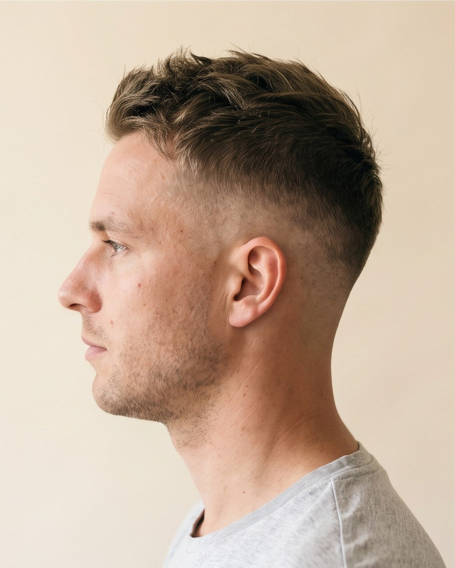 Low fade: fra siden