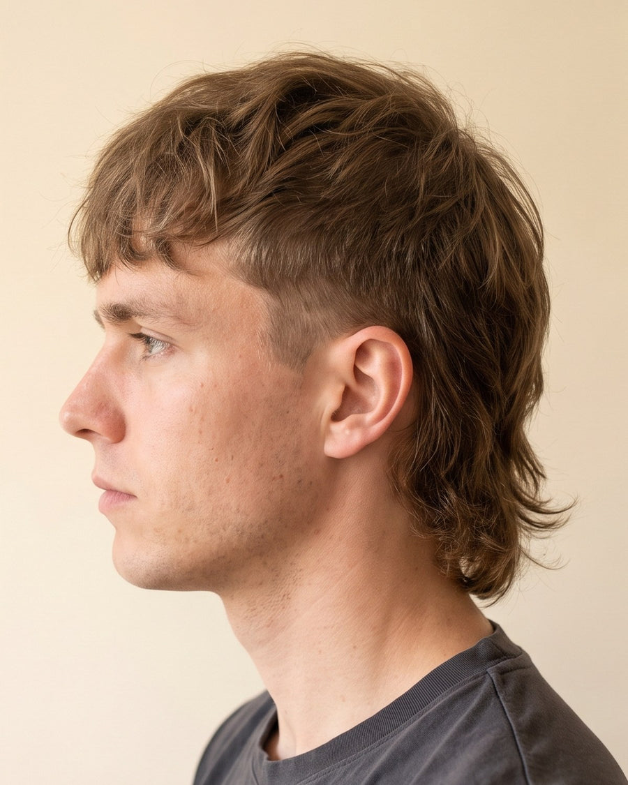 Modern mullet: fra siden
