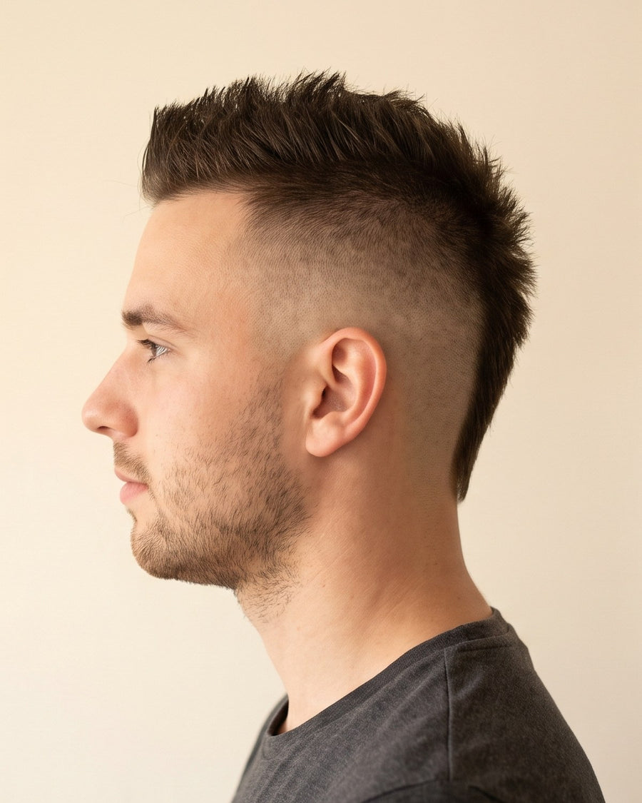 Mohawk: fra siden