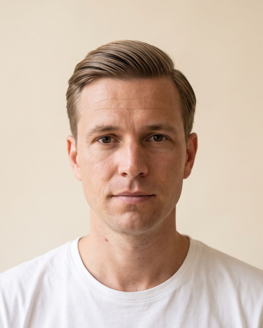 Side part: forfra