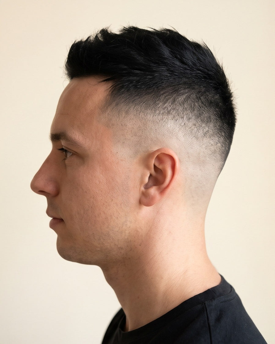 Skin fade: fra siden