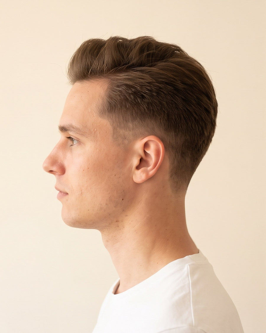 Taper fade: fra siden