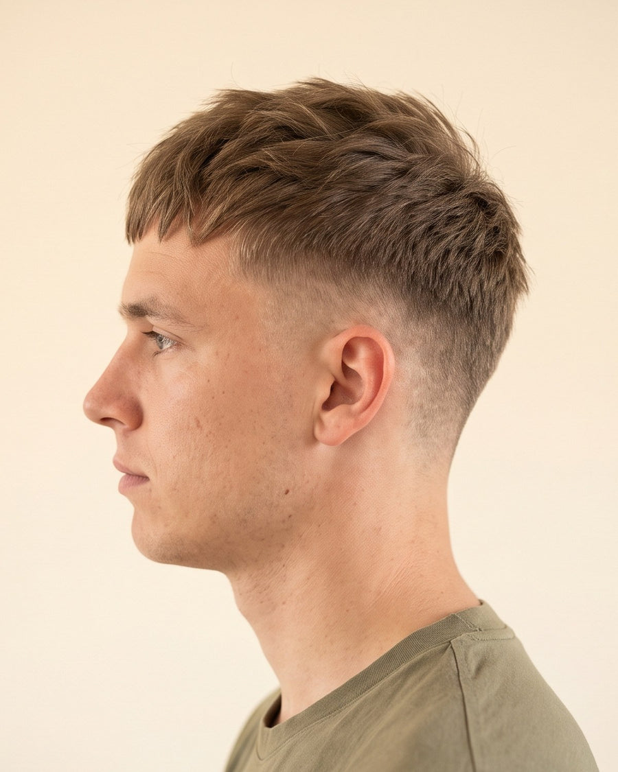 Textured crop: fra siden