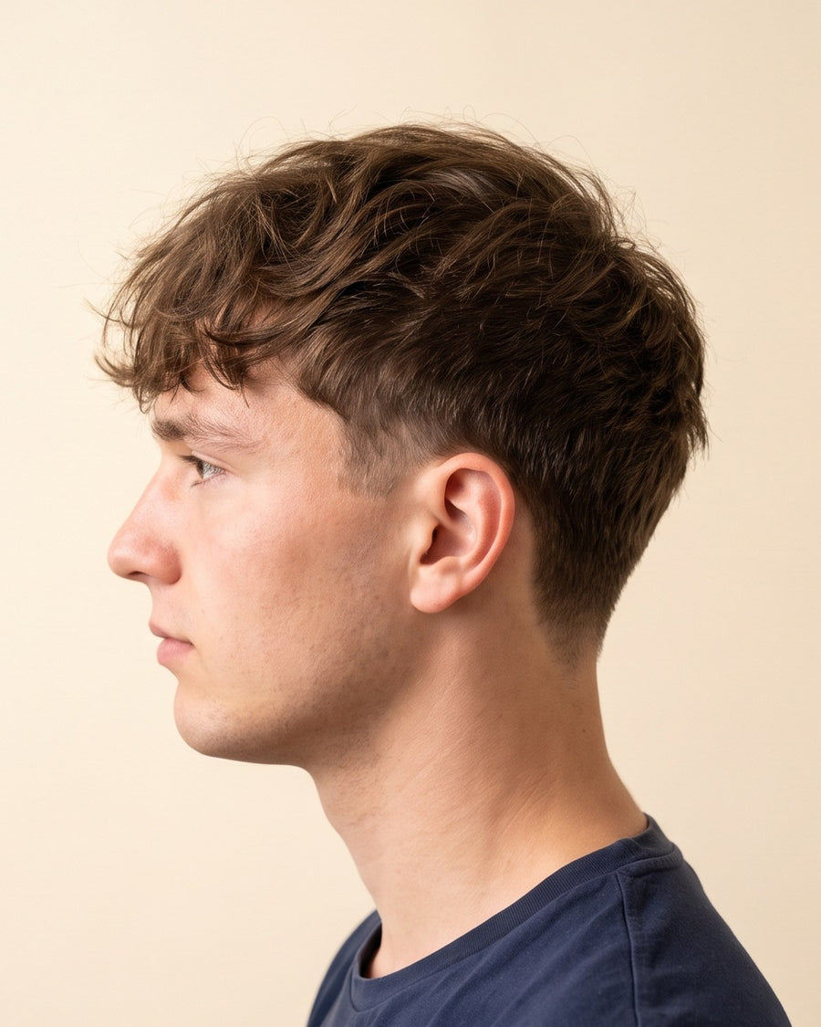 Textured fringe: fra siden