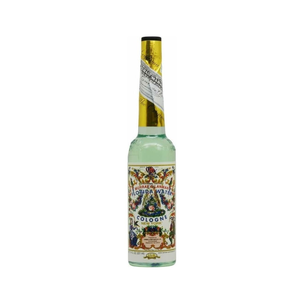 Murray & Lanman Florida Water Cologne - smal glasflaske med guldfolie, 221 ml