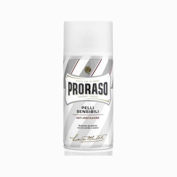 Proraso Scheerschuim Sensitive 300 ml - spuitbus, vooraanzicht