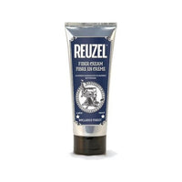 Reuzel Fiber Cream - vooraanzicht van de blauwe tube met etiket