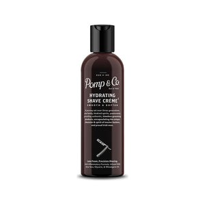 Pomp & Co. Shave Creme - set forfra, sort flaske med vippelåg