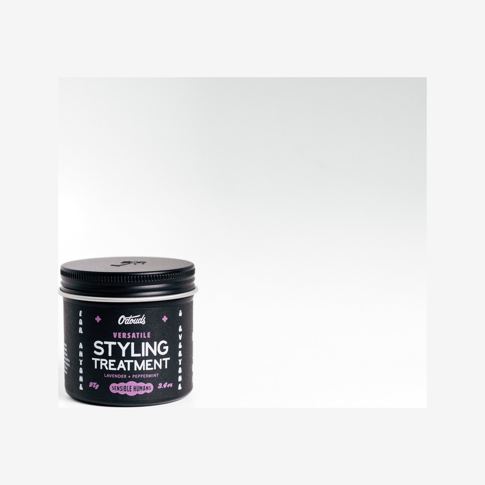 O'Douds Styling Treatment - set forfra, lukket krukke med sort etiket