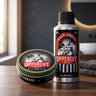Uppercut volumensæt, hele sættet på en træbordplade